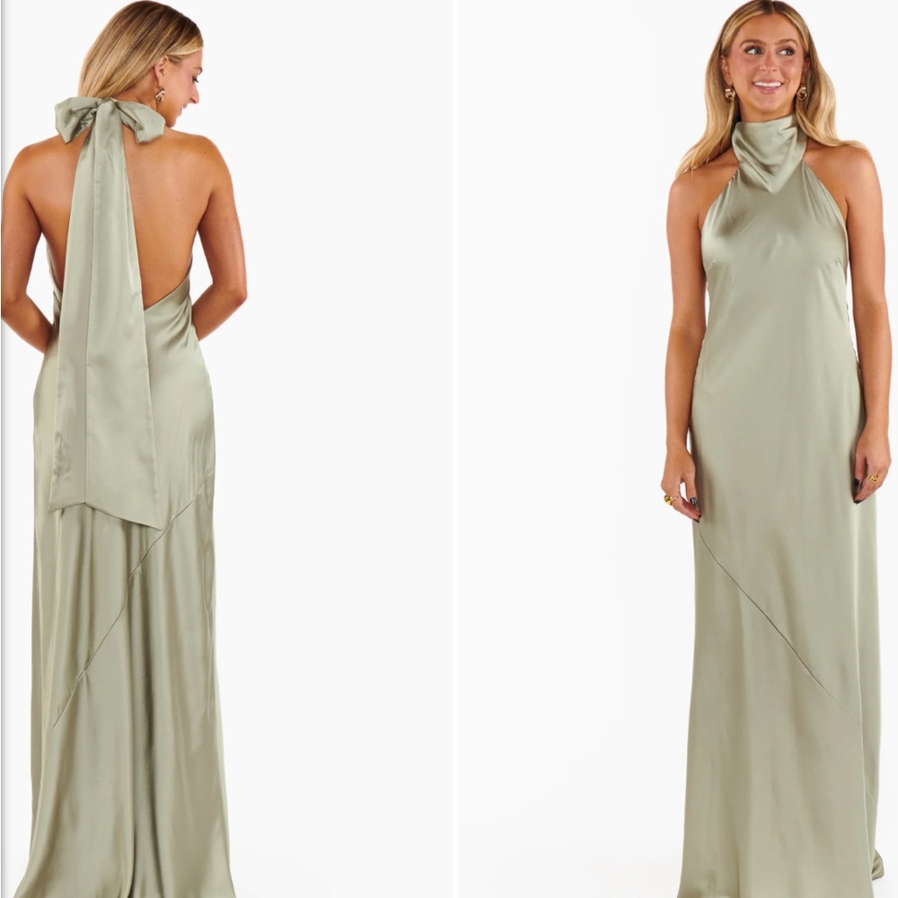 Show Me Your Mumu Lisa Maxi Dress Moss Green